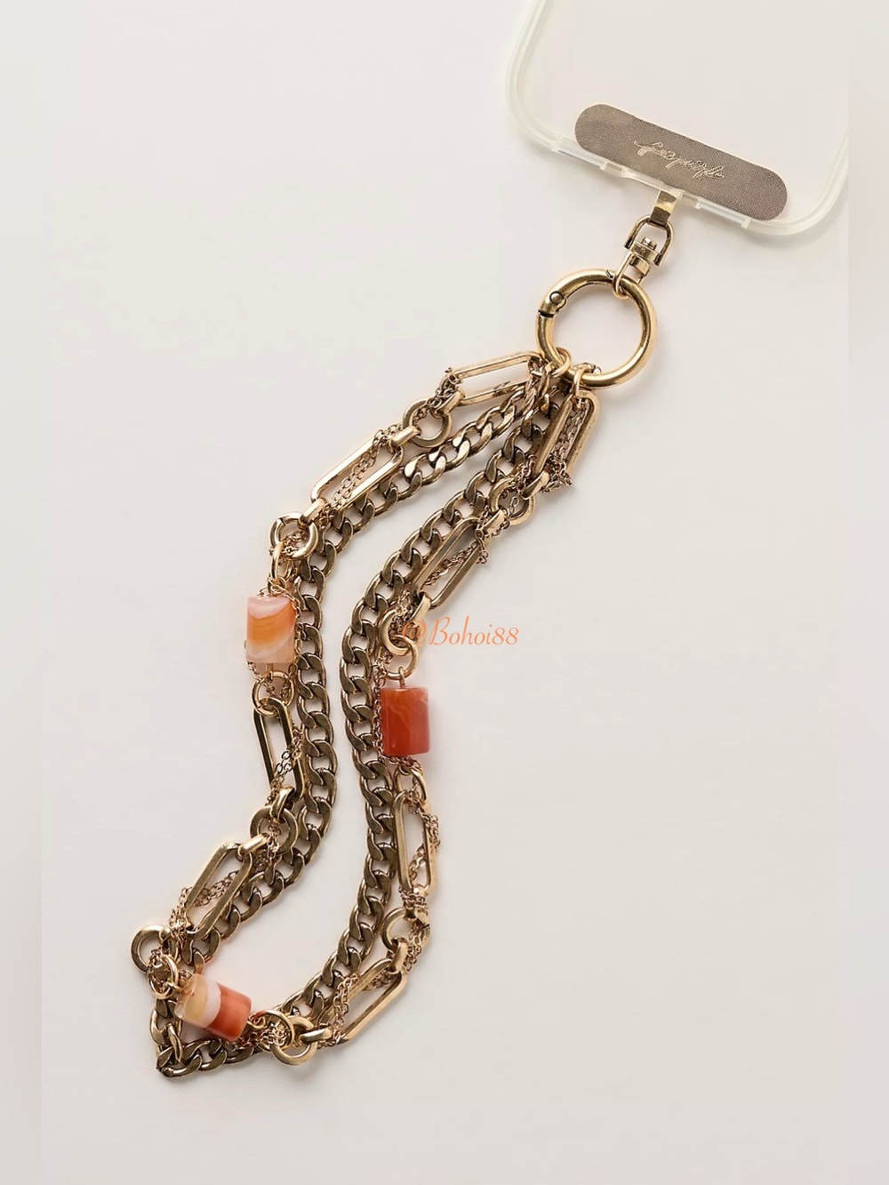 NEW Free People Layered Chain Phone Wristlet